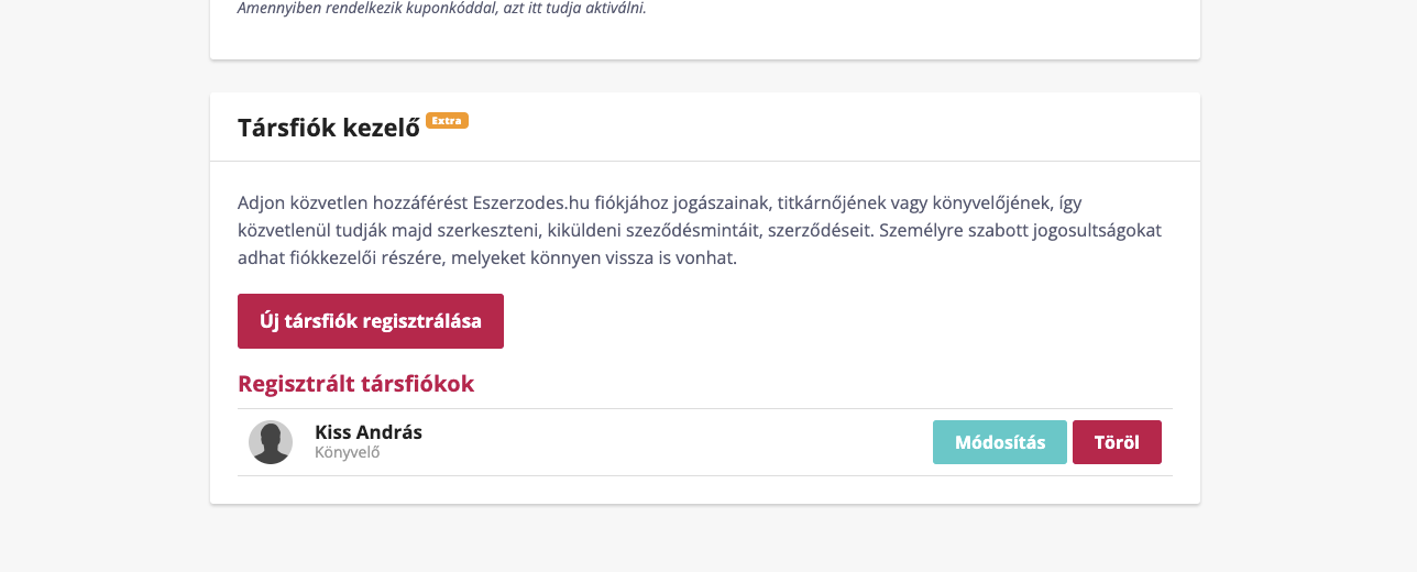 Kontoansvarig för följeslagare - Arbetsdelning